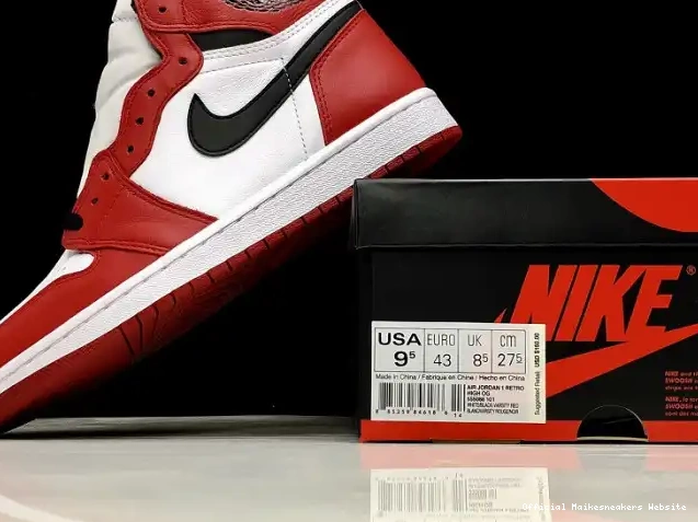 Official Maikesneakers 1 Jordan High Retro Air 555088-101 